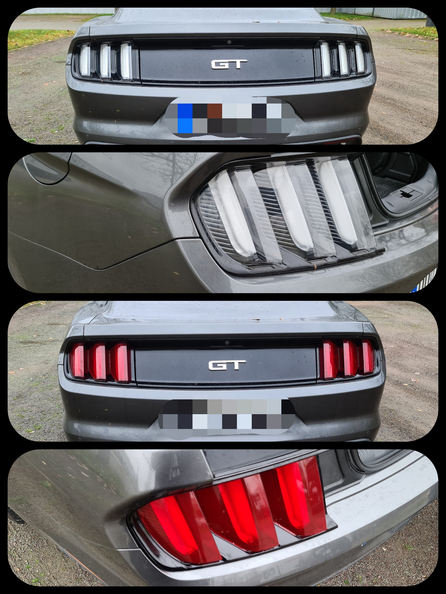 Ford Mustang Rückleuchtenaufkleber