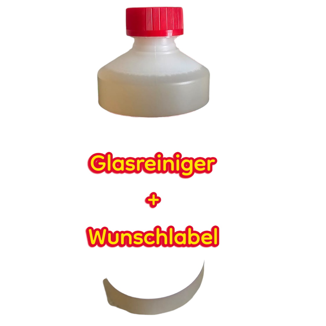 Glasreiniger 500ml +  Wunschlabel