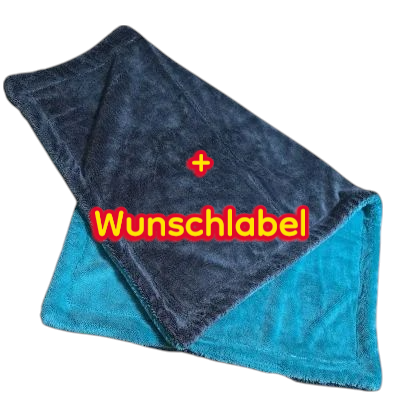 Trockentuch 1400GSM 60x90cm Mint/Grau +  Wunschlabel