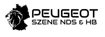 Peugeot Szene Sticker 16x4,8cm