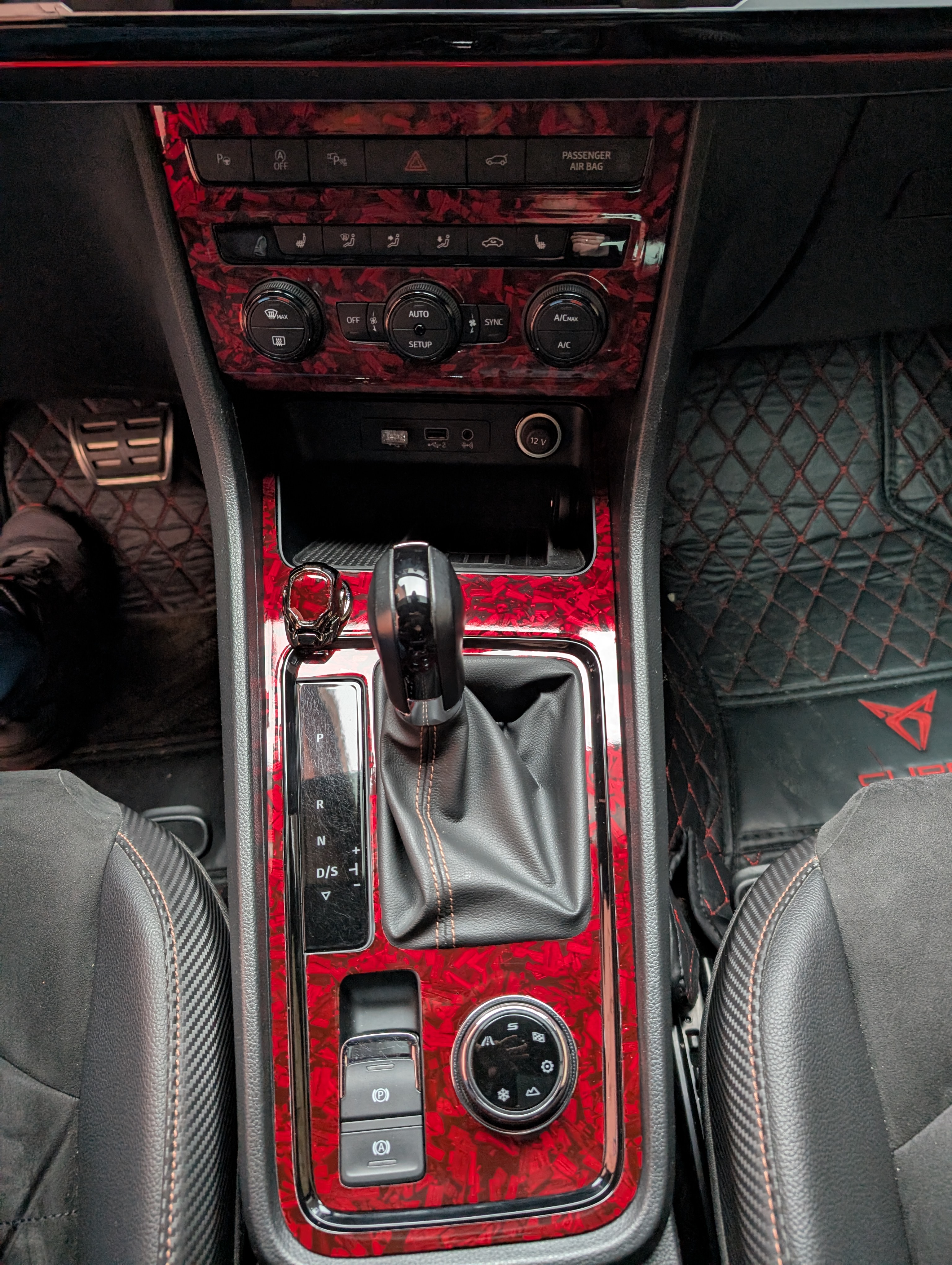 Seat / Cupra Ateca Mittelkonsole Aufkleber