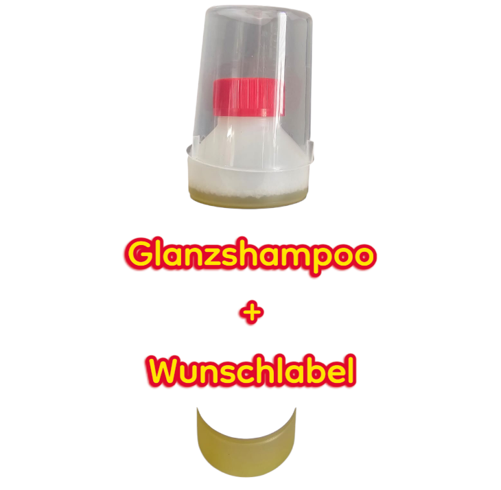 Glanzshampoo 500ml +  Wunschlabel
